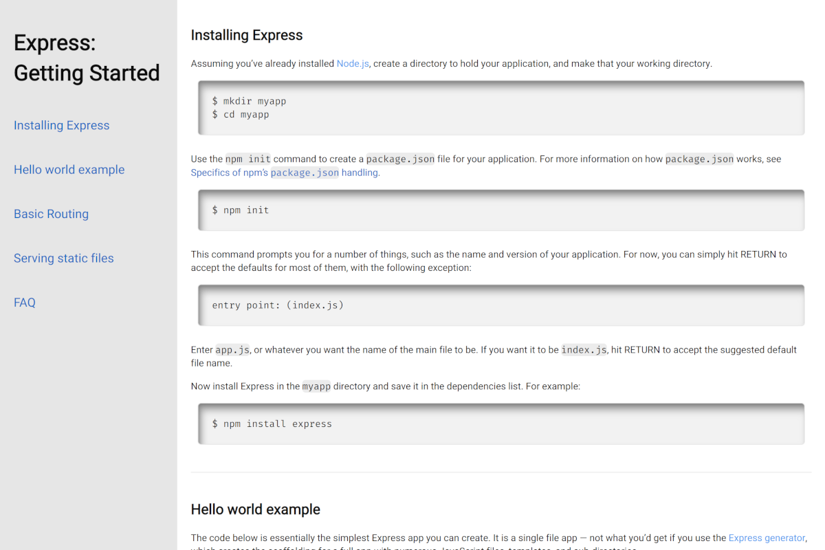 Getting Started with Express